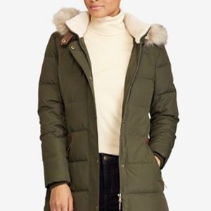 Ralph Lauren Faux Fur trim hooded parka